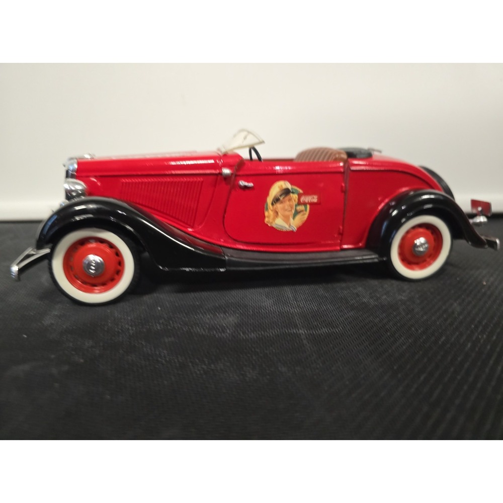 Coca-Cola 1934 Ford V8 Roadster Diecast Metal Car 1:19 Scale by Solido France